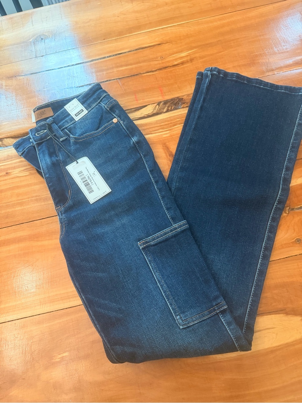 Judy Blue Dark Wash Cargo Jeans, Bootcut, size 0/24 💙💙💙